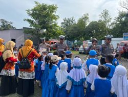 Belajar Jadi Polisi Cilik, Rombongan Anak TK Kunjungi Satlantas Polresta Pati