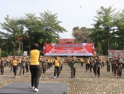 Tingkatkan Sinergitas, TNI-Polri di Pati Gelar Olahraga Bersama