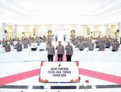 Pada Rapim Polri Polda Jateng, Kapolda Minta Personil Introspeksi dan Berbenah, Tingkatkan Kualitas Pelayanan
