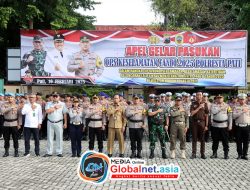 Polresta Pati Gelar Apel Operasi Keselamatan Candi 2025 untuk Tingkatkan Kesadaran Berlalu Lintas