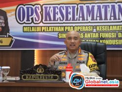 Tingkatkan Kesadaran Berlalu Lintas, Polresta Pati Gelar Latihan Pra Operasi Keselamatan Candi 2025