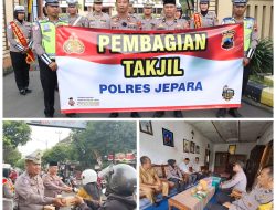 Ramadan Berkah, Polres Jepara Bagikan Ratusan Takjil ke Masyarakat Menjelang Berbuka Puasa