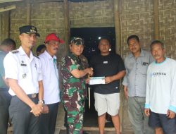 Dandim Pati Serahkan Bantuan Kepada Keluarga Lasjan Warga Kepohkencono Pucakwangi