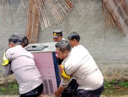 Polresta Pati Kerahkan Personel, Bantu Evakuasi dan Pembersihan Pasca Puting Beliung di Desa Margomulyo Tayu