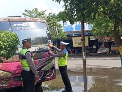 Polresta Pati Siaga Mudik Aman 2025: Sosialisasi Keselamatan dan Layanan Darurat 110 di Terminal Kembang Joyo