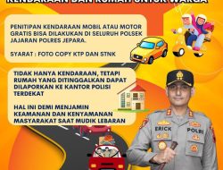 Ciptakan Mudik Aman Keluarga Nyaman, Jajaran Polsek Hingga Polres Jepara Menerima Penitipan Kendaraan Motor Warga