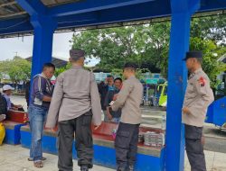 Polresta Pati Sosialisasi Keamanan Arus Balik Lebaran di Terminal Kembang Joyo Pati