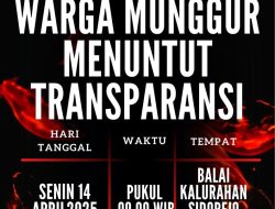 Terkait Bantuan IRPOM Yang Dianggap Tidak Sesuai, Warga Munggur Akan Lakukan Aksi Tuntut Pemerintah Untuk Segera Ambil Tindakan