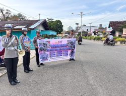 Sat Lantas Polres Rohul Gencarkan Penling, Ajak Masyarakat Tertib Berlalu Lintas Dan Cegah Gangguan Kamtibmas