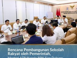 Rencana Pembangunan Sekolah Rakyat oleh Pemerintah, Menteri ATR/Kepala BPN Siap Dukung dalam Percepatan Sertipikasi Tanah