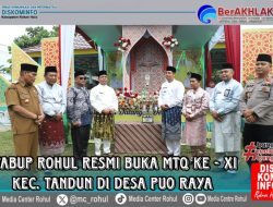 Wakil Bupati Rokan Hulu Resmi Buka MTQ Ke-XI Kecamatan Tandun di Desa Puo Raya
