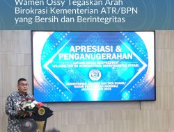 Anugerahkan WTAB ke 11 Kantor Pertanahan, Wamen Ossy Tegaskan Arah Birokrasi Kementerian ATR/BPN yang Bersih dan Berintegritas