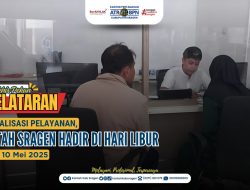 Pelayanan Pertanahan Akhir Pekan (PELATARAN) Kantor Pertanahan Kabupaten Sragen Sabtu, 10 Mei 2025