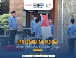 UPACARA PERINGATAN HARI KEBANGKITAN NASIONAL KE-117 DI KANTOR PERTANAHAN KABUPATEN SRAGEN BERLANGSUNG KHIDMAT