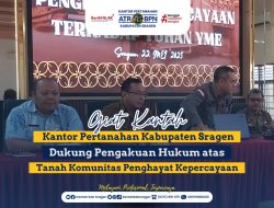 Kantor Pertanahan Sragen Dukung Pengakuan Hukum atas Tanah Komunitas Penghayat Kepercayaan