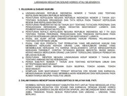 Antisipasi Keributan, Polresta Pati Terbitkan Maklumat Larangan Sound Horeg