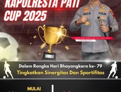 “Meriahkan HUT Bhayangkara Polri Ke-79Th, Kapolresta Pati Gelar Turnamen Sepak Bola Cup Ke II
