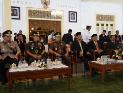 Danrem 072/Pamungkas Hadiri Pelantikan dan Sumpah Jabatan Penjabat Sekretaris Daerah DIY