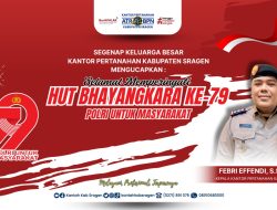 Kantah Sragen Ucapkan Selamat HUT Bhayangkara ke-79: Wujud Dukungan bagi POLRI yang Semakin Dekat dengan Masyarakat