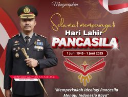 Kapolresta Pati Mengucapkan Lahirnya Pancasila, Amalkan Nilai-nilai Pancasila