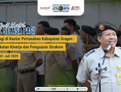 Apel Pagi Kantor Pertanahan Sragen: Peningkatan Kinerja dan Penguatan Strakom