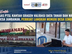 Satgas PTSL Kantah Sragen Validasi Data Tanah dan Wakaf di Desa Jambanan, Perkuat Langkah Menuju Desa Lengkap