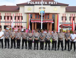 Polresta Pati Gelar Kenaikan Pangkat 134 Personel dan Purna Tugas Kasat Samapta dalam Upacara Khidmat