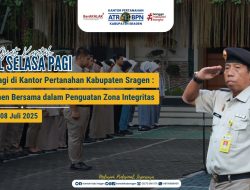 Apel Pagi di Kantah Sragen: Komitmen Bersama dalam Penguatan Zona Integritas