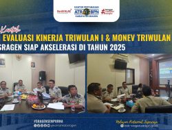 Ikuti Evaluasi Kinerja Triwulan I & Monev Triwulan II, Kantor Pertanahan kab. Sragen Siap Akselerasi di Tahun 2025