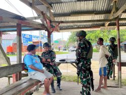 Satgas Pamtas RI-PNG Kewilayahan Yonif 763/SBA Pos Aisyo Laksanakan Kegiatan Yankes Gratis di Distrik Aifat