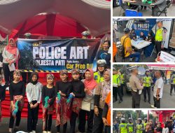 Sentuhan Humanis Satlantas Polresta Pati di Car Free Day: Police Art dan Layanan Publik Meriahkan Operasi Patuh Candi 2025