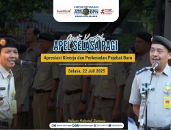 Apel Pagi Kantah Sragen: Apresiasi Kinerja dan Perkenalan Pejabat Baru