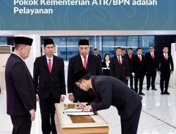 Lantik Jabatan Baru di Lingkup Eselon II, Menteri Nusron Ingatkan 80% Tugas Pokok Kementerian ATR/BPN adalah Pelayanan