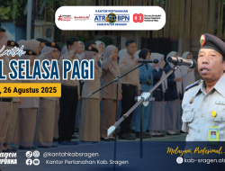 Kantor Pertanahan Sragen Gelar Apel Pagi, Agus Wibowo Tekankan Disiplin dan Semangat Pelayanan