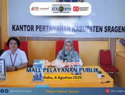 Dekatkan Layanan, Kantor Pertanahan Sragen Hadir di MPP untuk Warga Selasa, 6 Agustus 2025