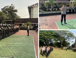 Polresta Pati Gelar Latihan Taktik Pengendalian Massa untuk Amankan Aksi 13 Agustus