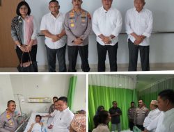 Kapolresta Pati Besuk Korban Kerusuhan Unjuk Rasa, Pastikan Kondisi Stabil dan Terus Pulih
