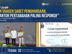 BPN Sragen Sabet Penghargaan “Kantor Pertanahan Paling Responsif” di Soloraya Property Award 2025