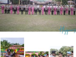 Kapolres Pimpin Sertijap Kabag Ren dan Lima Kapolsek Jajaran Polres Kampar