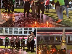 Aksi Damai : Mahasiswa dan Ojol Nyalakan Lilin, Polresta Pati Ajak Bersatu Jaga Kondusivitas