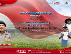 Kantor Pertanahan Kab. Sragen Mengucapkan Selamat Memperingati 65 Tahun Undang Undang Pokok Agraria