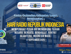 Kantor Pertanahan Kabupaten Sragen Mengucapkan Selamat Hari Radio Republik Indonesia