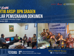 Tertib Arsip: BPN Sragen Gelar Pemusnahan Dokumen