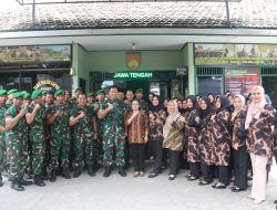 Kunjungan Kerja Komandan Kodim 0718/Pati berserta Ketua Persit Cabang XXXIX di koramil 02/ Juwana