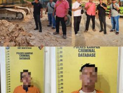 Satreskrim Polres Kampar Bergerak Cepat, Galian C Ilegal di Tapung Diobrak-abrik, 2 Pelaku Tak Berkutik!”