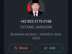 Hati-Hati Terhadap Penipuan, Jenderal Tatang: Profil Saya Dipakai, Jika Meminta Abaikan