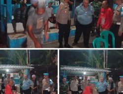 Polsek Wedarijaksa Gelar Patroli Bersama Forkopimcam dan Monitoring Satkamling