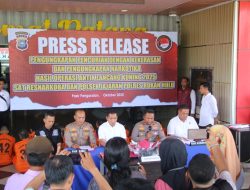 Polres Rokan Hulu Gelar Press Release Ungkap Pencurian dengan Kekerasan dan Kasus Narkotika Hasil Operasi Antik Lancang Kuning 2025