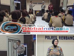 Giat Rutin, Satlantas Polres Rembang Melakukan Pembinaan Kawula Muda Lalui Gerakan Pramuka