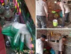Operasi Pekat di Margoyoso, Polisi Amankan Botol Arak Bali Jelang Paripurna DPRD Pati